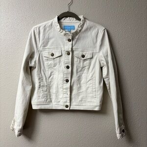 Draper James Off-White Denim Jacket